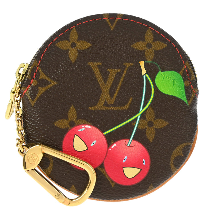 Louis Vuitton 2005 Cherry Porte Monnaie Rond Coin Case Wallet M95043