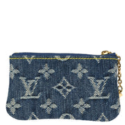 Louis Vuitton Monogram Denim Pochette Cles Coin Wallet M95343