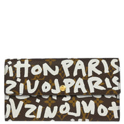 Louis Vuitton 2001 Monogram Graffiti Porte Monnaie Credit M92189