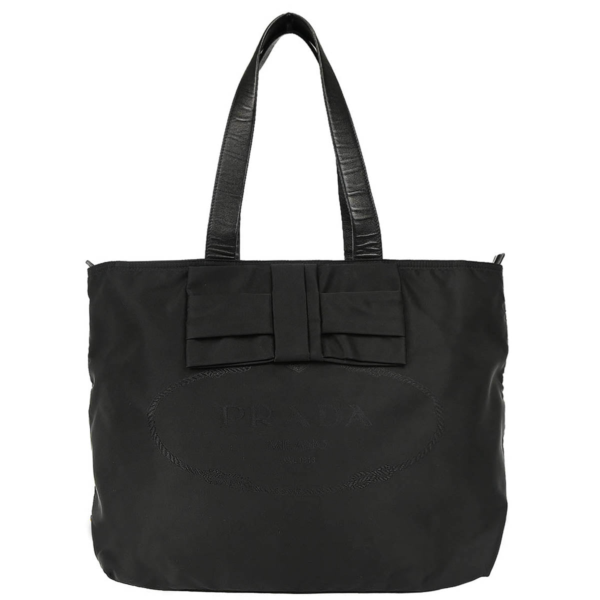 Prada Black Nylon Tote Handbag