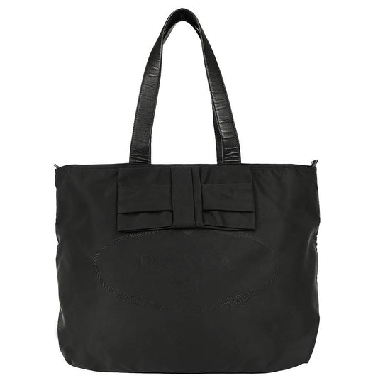 Prada Black Nylon Tote Handbag