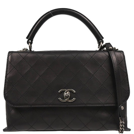 Chanel 2016-2017 Black Lambskin Urban Luxury 2way Handbag