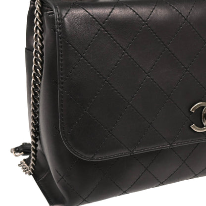 Chanel 2016-2017 Black Lambskin Urban Luxury 2way Handbag