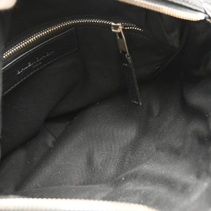 Balenciaga Black Leather Messenger Shoulder Bag