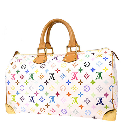 Louis Vuitton 2011 White Monogram Multicolor Speedy 40 Handbag M93216