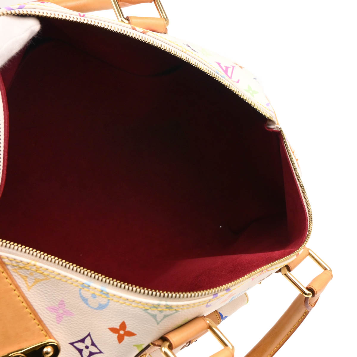 Louis Vuitton 2011 White Monogram Multicolor Speedy 40 Handbag M93216