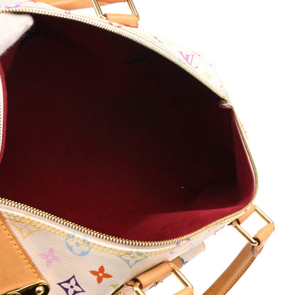 Louis Vuitton 2011 White Monogram Multicolor Speedy 40 Handbag M93216