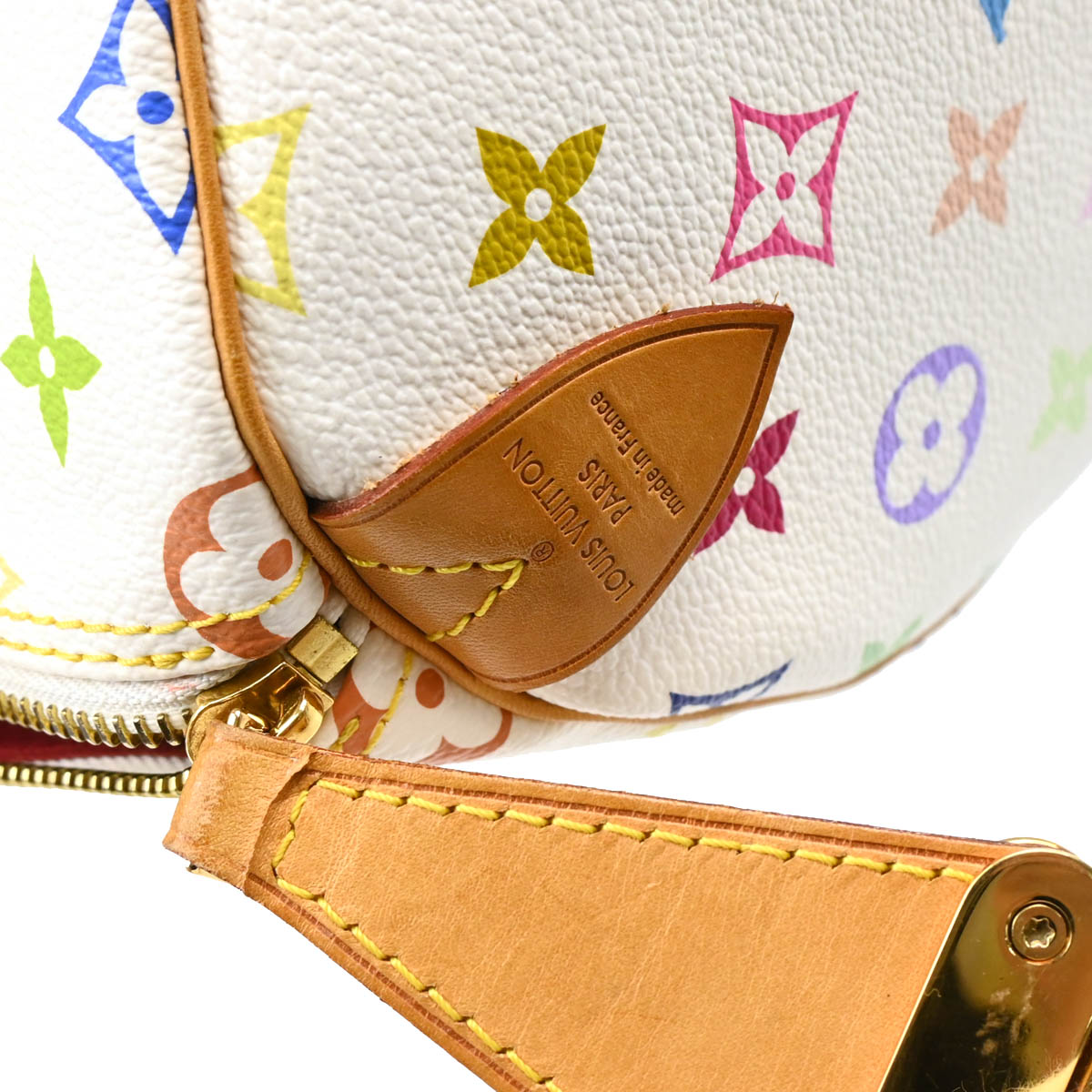 Louis Vuitton 2011 White Monogram Multicolor Speedy 40 Handbag M93216