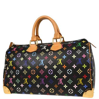 Louis Vuitton 2011 Black Monogram Multicolor Speedy 40 Handbag M93217