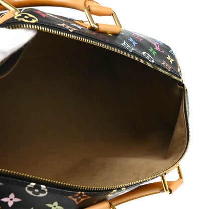 Louis Vuitton 2011 Black Monogram Multicolor Speedy 40 Handbag M93217