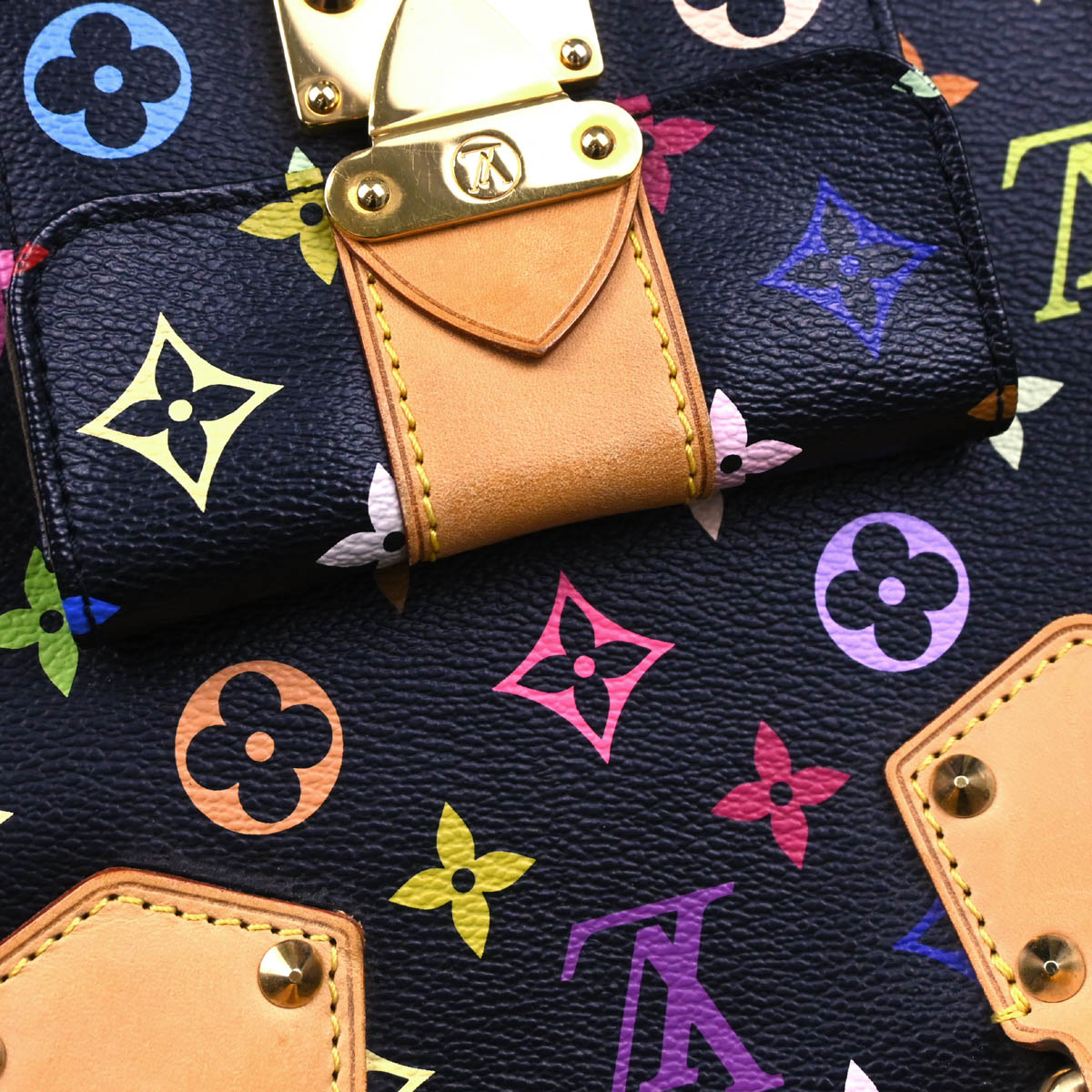 Louis Vuitton 2011 Black Monogram Multicolor Speedy 40 Handbag M93217