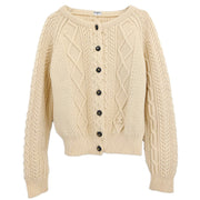 Chanel Cardigan Fisherman Sweater Ivory