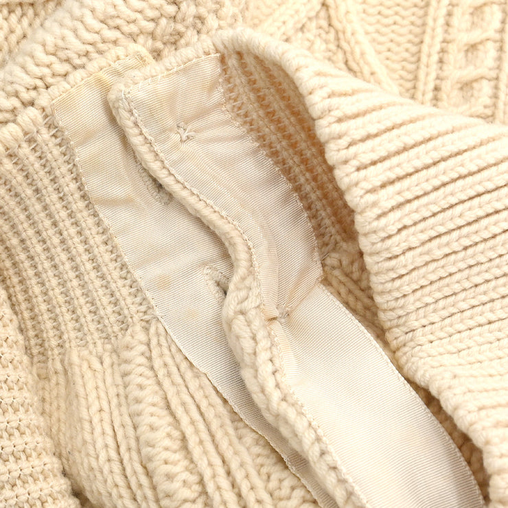 Chanel Cardigan Fisherman Sweater Ivory