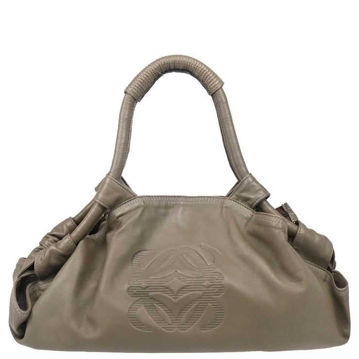 Loewe Gray Lambskin Nappa Aire Handbag