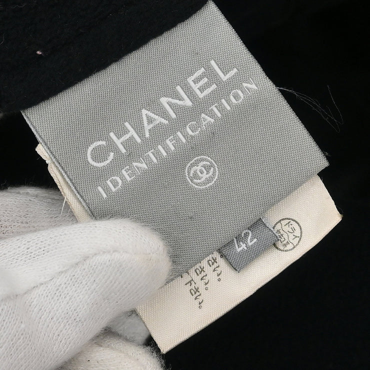 Chanel 2002 Sport Line Zip Up Coat Black #42