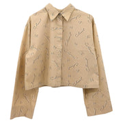 Chanel 1999 Blouse Shirt Top Beige #42