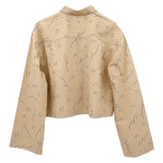 Chanel 1999 Blouse Shirt Top Beige #42