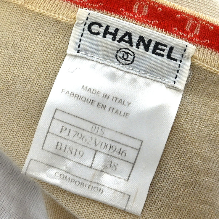 Chanel 2001 Cardigan Beige #38