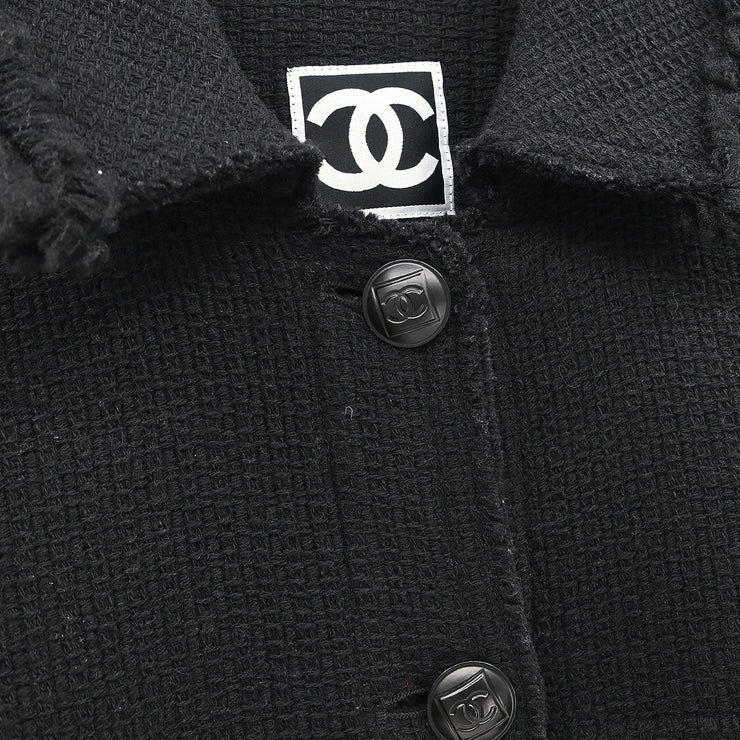 Chanel 2008 Sport Line Single Breasted Jacket Black #38