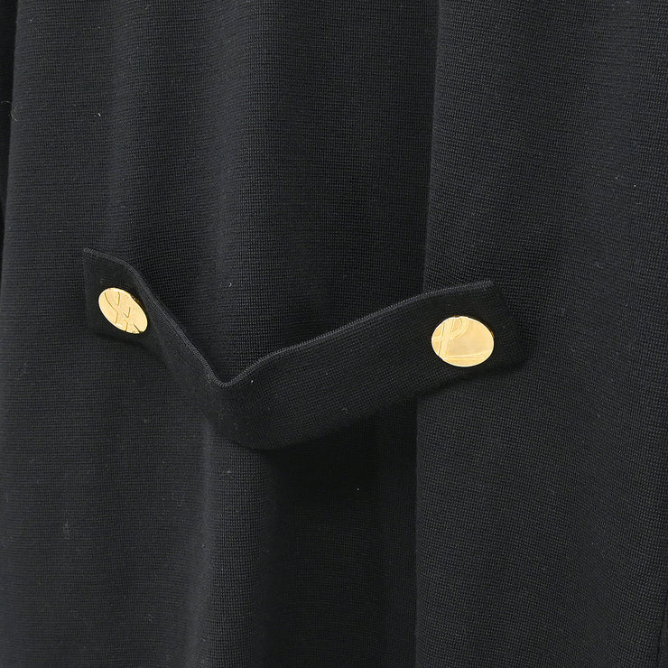 Yves Saint Laurent Setup Suit Jacket Skirt Black #L #11