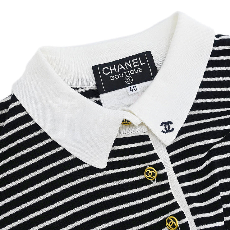 Chanel 1996 Short Sleeve Top Black #40