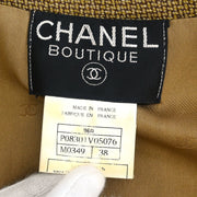 Chanel 1996 Single Breasted Jacket Brown #38