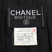 Chanel 1995 Single Breasted Jacket Black #36