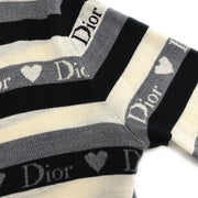 Christian Dior 2005 Sweater White Black Gray #42