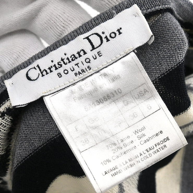 Christian Dior 2005 Sweater White Black Gray #42