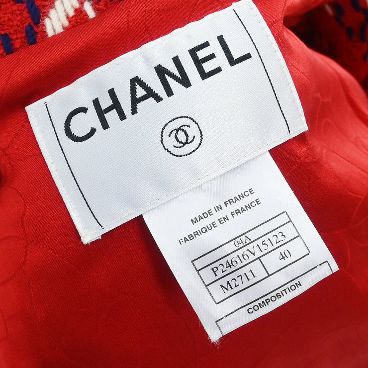 Chanel 2004 Jacket Red #40