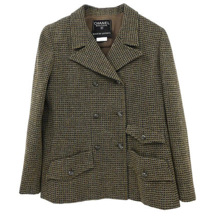 Chanel 1997 Double Breasted Jacket Brown #42