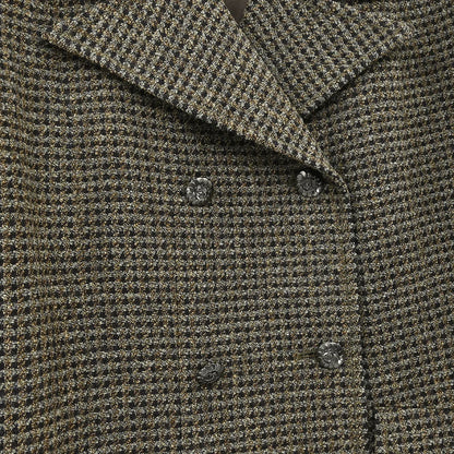 Chanel 1997 Double Breasted Jacket Brown #42