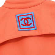 Chanel 2002 Sport Line Sleeveless Vest Jacket Orange #36