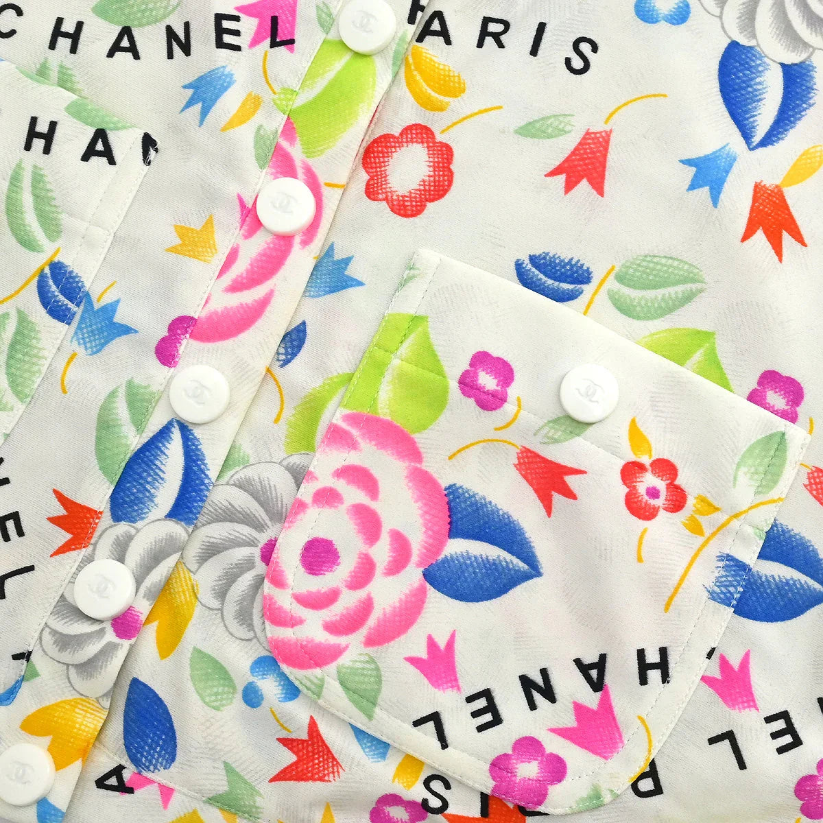 Chanel 1996 Cropped T-shirt White #42