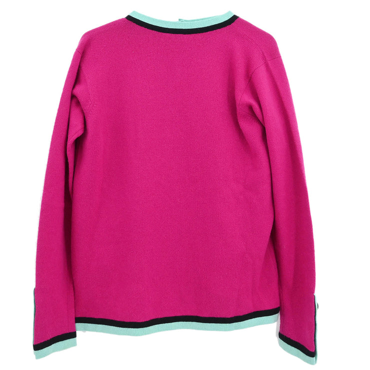 Chanel Ensemble Cardigan Top Pink