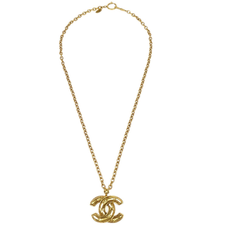 Chanel Chain Pendant Necklace Gold 3859