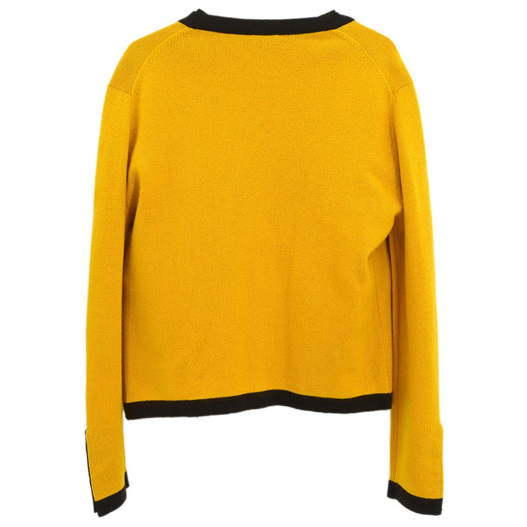 Chanel Ensemble Cardigan Top Yellow