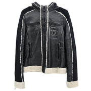 Chanel 2008 Sport Line Zip Up Jacket Black #38