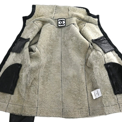 Chanel 2008 Sport Line Zip Up Jacket Black #38