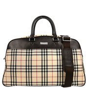 Burberry Beige Brown Burberry Check 2way Shoulder Handbag