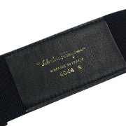 Salvatore Ferragamo Navy Canvas Belt #S Small Good