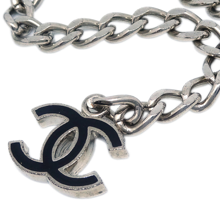 Chanel Silver Chain Belt Small Good 05V