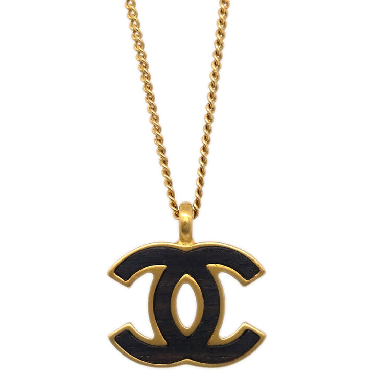 Chanel Gold CC Chain Pendant Necklace 01A