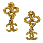 Chanel Dangle Earrings Clip-On Gold 93A