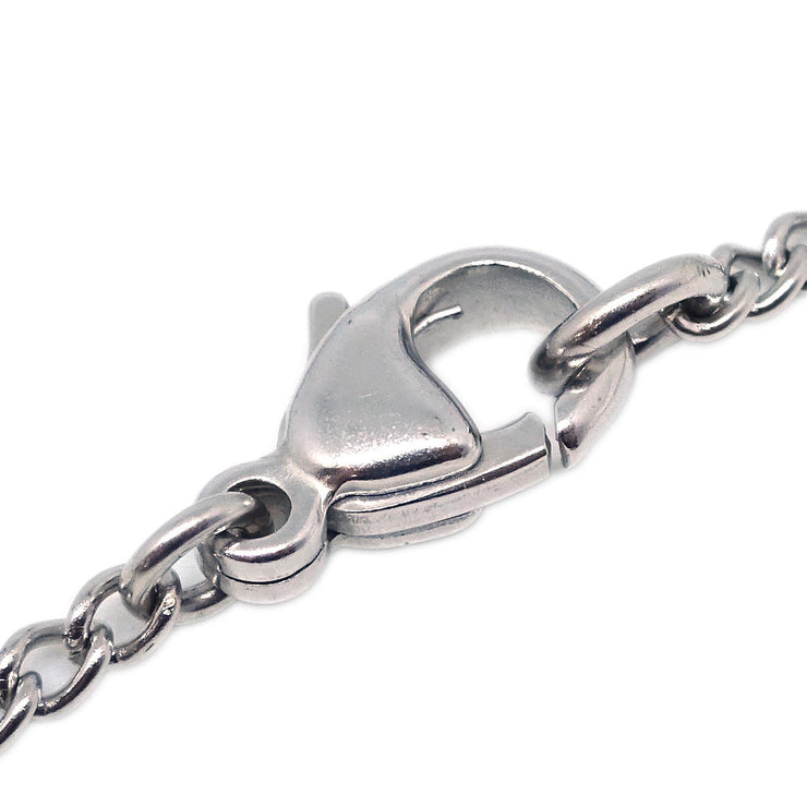 Chanel CC Chain Necklace Pendant Silver 06P