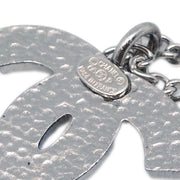 Chanel CC Chain Necklace Pendant Silver 06P