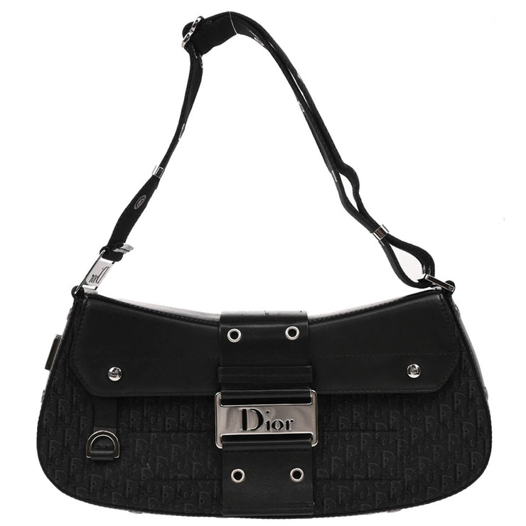 Christian Dior 2003 Black Street Chic Trotter Columbus Shoulder Bag