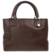 Loewe Brown Leather Tote Handbag