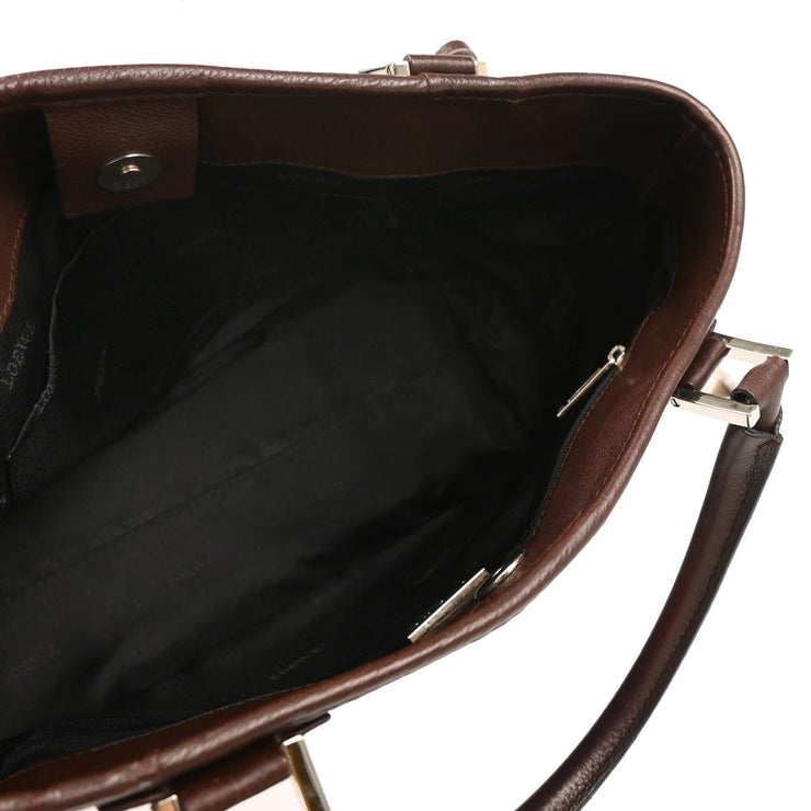 Loewe Brown Leather Tote Handbag