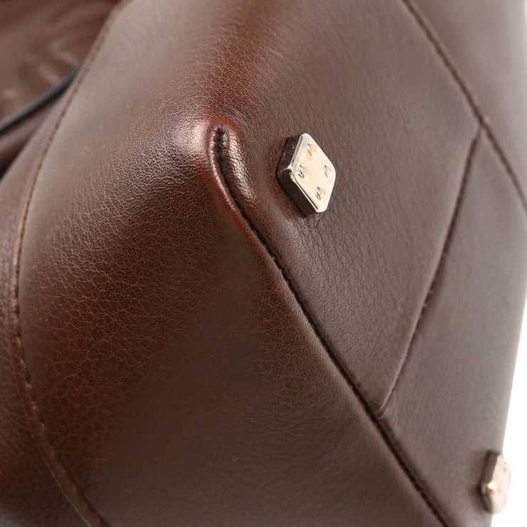 Loewe Brown Leather Tote Handbag